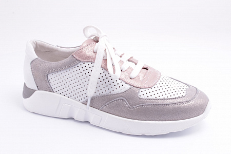 ML12226-8-3 туфли кроссовые /10/ (WHITE LEATHER/GREY KID)
